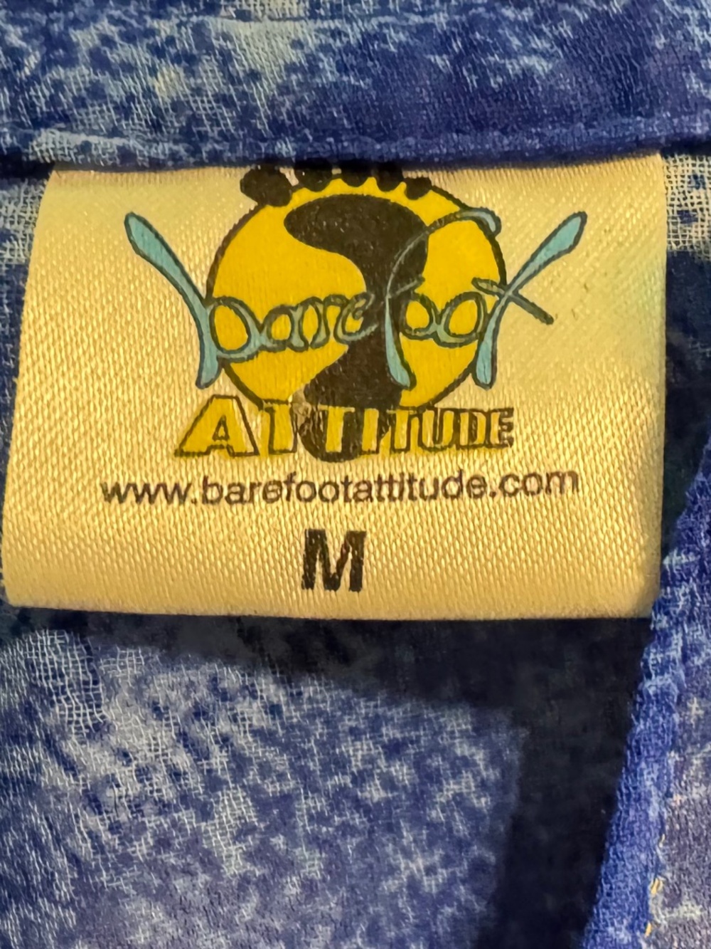Vintage Barefoot Attitude Blue Dolphin Beach Cover Up Tunic Size M - Picture 4 of 11